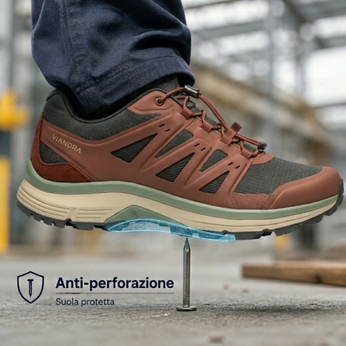 Anti-perforazione suola protetta